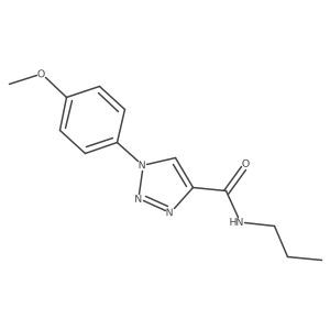 1-(4-methoxyphenyl)-N-propyl-1H-1,2,3-triazole-4-carboxamide Structure