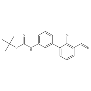 6-(3-BOC-Aminophenyl)-2-formylphenol结构式