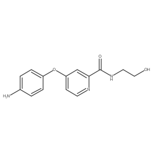 4-(4-aminophenoxy)-N-(2-hydroxyethyl)picolinamide结构式