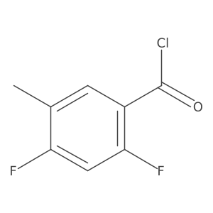 2,4-Difluoro-5-methylbenzoyl chloride结构式