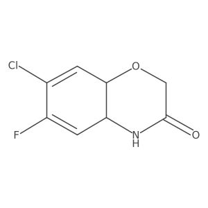 7-Chloro-6-fluoro-4a,8a-dihydro-2H-benzo[b][1,4]oxazin-3(4H)-one Structure
