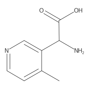 2-Amino-2-(4-methylpyridin-3-yl)acetic acid结构式