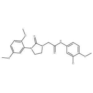 N-(3-chloro-4-methoxyphenyl)-2-[3-(2,5-dimethoxyphenyl)-2-oxoimidazolidin-1-yl]acetamide Structure