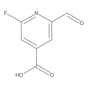 2-Fluoro-6-formylisonicotinic acid结构式