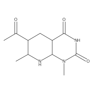 6-Acetyl-1,7-dimethyl-4a,5,6,7,8,8a-hexahydropyrido[2,3-d]pyrimidine-2,4-dione Structure