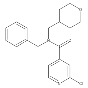 N-benzyl-2-chloro-N-[(oxan-4-yl)methyl]pyridine-4-carboxamide Structure