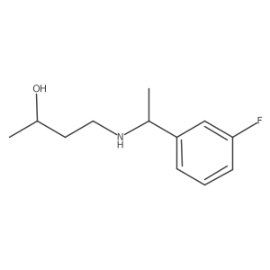 4-{[1-(3-Fluorophenyl)ethyl]amino}butan-2-ol结构式