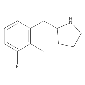 2-[(2,3-Difluorophenyl)methyl]pyrrolidine结构式