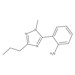 2-(1-Methyl-3-propyl-1h-1,2,4-triazol-5-yl)aniline结构式