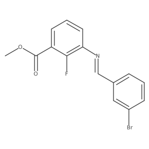 3-[(3-Bromobenzylidene)amino]-2-fluorobenzoic acid methyl ester Structure