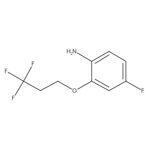4-Fluoro-2-(3,3,3-trifluoropropoxy)aniline结构式