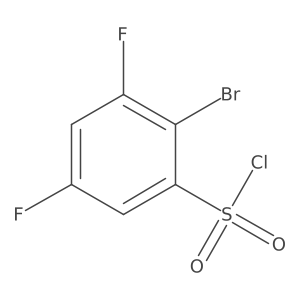 2-Bromo-3,5-difluorobenzenesulfonyl chloride结构式