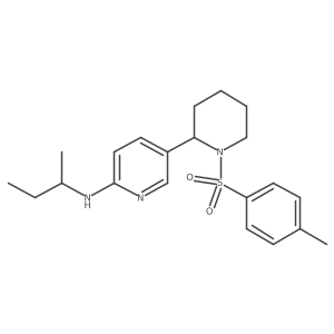 N-(sec-Butyl)-5-(1-tosylpiperidin-2-yl)pyridin-2-amine Structure
