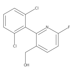 2-(2,6-Dichlorophenyl)-6-fluoropyridine-3-methanol Structure