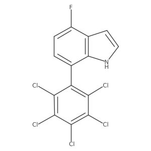 4-Fluoro-7-(perchlorophenyl)indole Structure