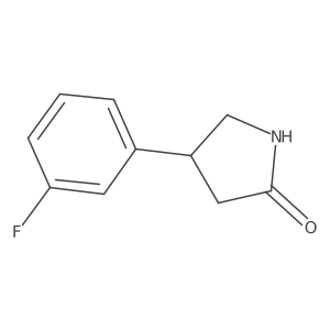 (S)-4-(3-Fluorophenyl)pyrrolidin-2-one Structure