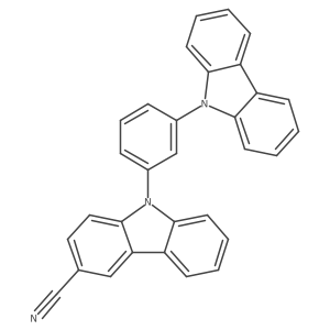 9-(3-(9H-Carbazol-9-yl)phenyl)-9H-carbazole-3-carbonitrile结构式