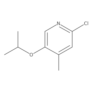 2-Chloro-5-isopropoxy-4-methylpyridine Structure