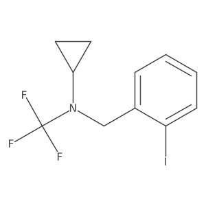 N-(2-iodobenzyl)-N-(trifluoromethyl)cyclopropanamine结构式