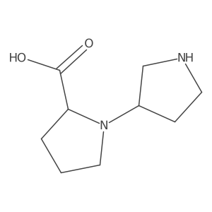 1-(Pyrrolidin-3-yl)pyrrolidine-2-carboxylic acid Structure