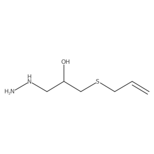 1-Hydrazinyl-3-(2-propen-1-ylthio)-2-propanol结构式