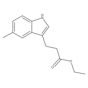 Ethyl 3-(5-Methyl-3-indolyl)propanoate Structure