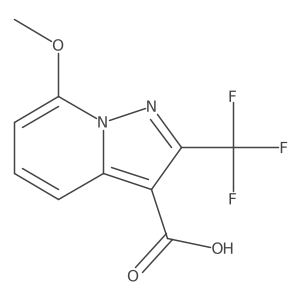 7-Methoxy-2-(trifluoromethyl)pyrazolo[1,5-A]pyridine-3-carboxylic acid结构式