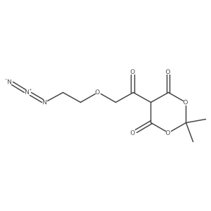 5-[2-(2-Azidoethoxy)acetyl]-2,2-dimethyl-1,3-dioxane-4,6-dione Structure