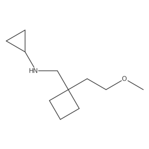 N-{[1-(2-methoxyethyl)cyclobutyl]methyl}cyclopropanamine结构式