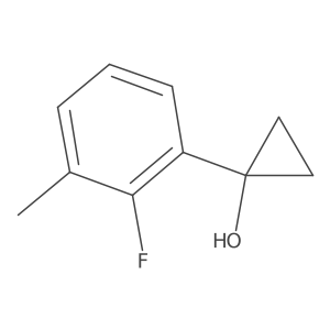 1-(2-Fluoro-3-methylphenyl)cyclopropan-1-ol结构式