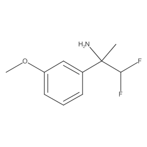 1,1-Difluoro-2-(3-methoxyphenyl)propan-2-amine结构式