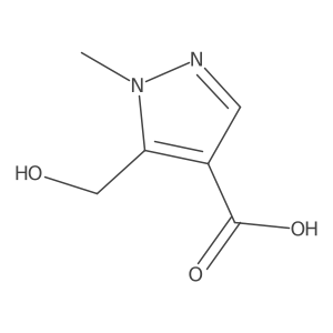 5-(hydroxymethyl)-1-methyl-1H-pyrazole-4-carboxylic acid结构式