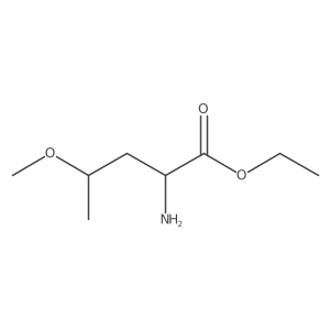 Ethyl 2-amino-4-methoxypentanoate结构式