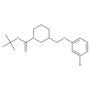 tert-Butyl 3-((3-bromophenoxy)methyl)piperidine-1-carboxylate Structure
