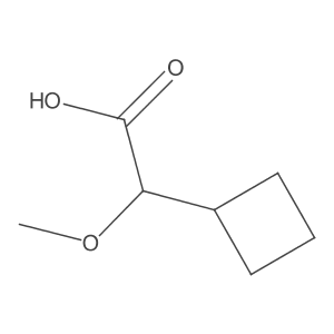 2-Cyclobutyl-2-methoxyacetic acid结构式