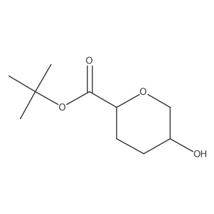 Trans-tert-butyl 5-hydroxytetrahydro-2H-pyran-2-carboxylate Structure