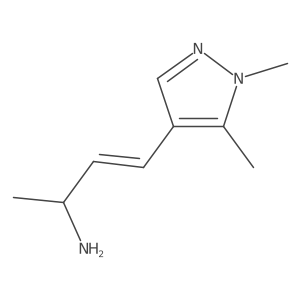 4-(1,5-dimethyl-1H-pyrazol-4-yl)but-3-en-2-amine Structure