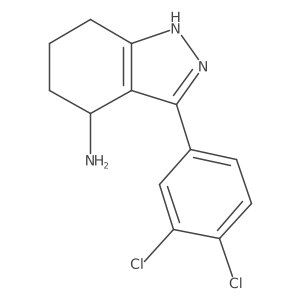 3-(3,4-Dichlorophenyl)-4,5,6,7-tetrahydro-1H-indazol-4-amine结构式