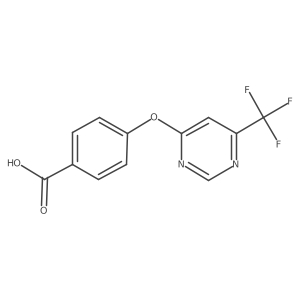 4-((6-(Trifluoromethyl)pyrimidin-4-yl)oxy)benzoic acid结构式