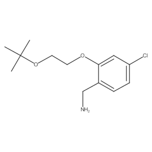 {2-[2-(Tert-butoxy)ethoxy]-4-chlorophenyl}methanamine结构式