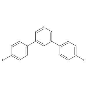 3,5-Bis(4-fluorophenyl)pyridine结构式