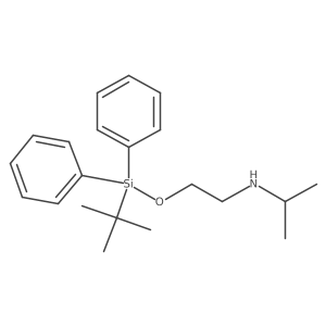 N-[2-[[(1,1-dimethylethyl)diphenylsilyl]oxy]ethyl]-2-propanamine结构式