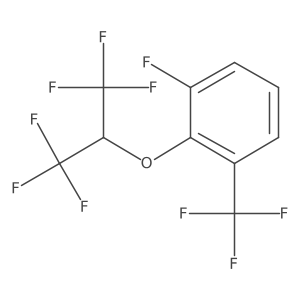 1-Fluoro-2-(1,1,1,3,3,3-hexafluoropropan-2-yloxy)-3-(trifluoromethyl)benzene Structure