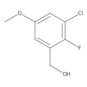 (3-Chloro-2-fluoro-5-methoxyphenyl)methanol结构式