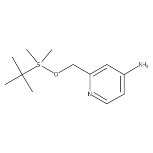 2-(((Tert-butyldimethylsilyl)oxy)methyl)pyridin-4-amine结构式