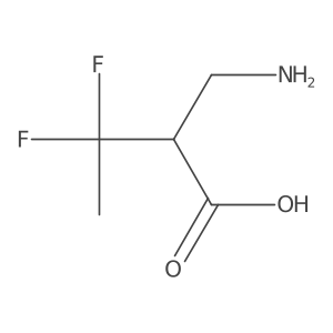 2-(Aminomethyl)-3,3-difluorobutanoic acid结构式