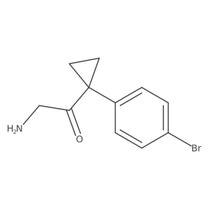 2-Amino-1-[1-(4-bromophenyl)cyclopropyl]ethan-1-one Structure