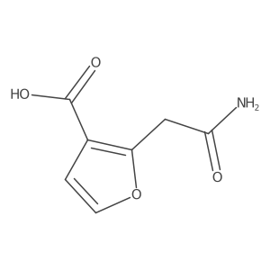 2-(Carbamoylmethyl)furan-3-carboxylic acid结构式
