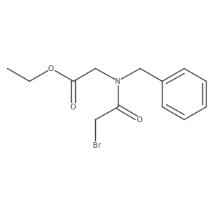 Glycine, N-(bromoacetyl)-N-(phenylmethyl)-, ethyl ester结构式