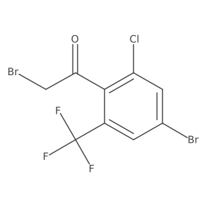 4'-Bromo-2'-chloro-6'-(trifluoromethyl)phenacyl bromide结构式